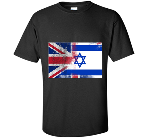 British Israeli Half Israel Half UK Flag Shirt