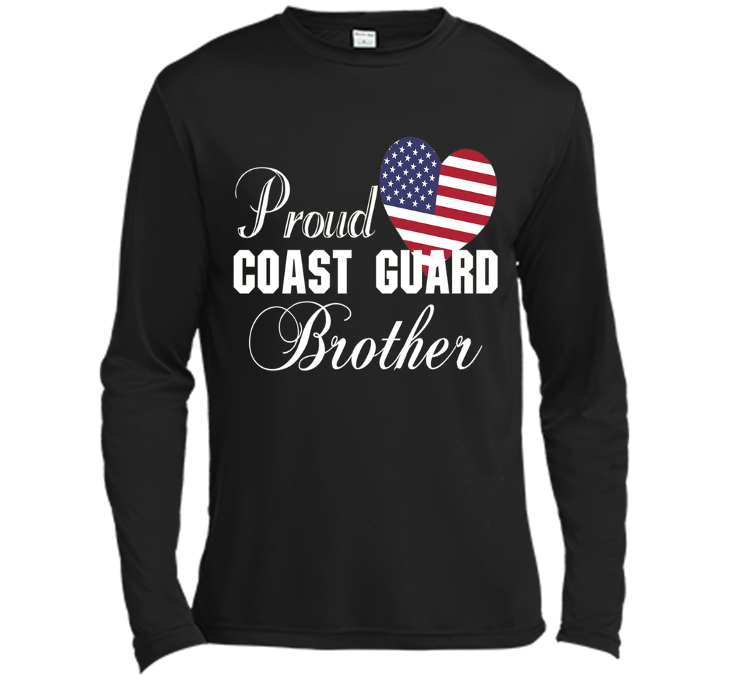 Pride U.S. Army - Proud Coast Guard Brother Heart T-shirt shirt