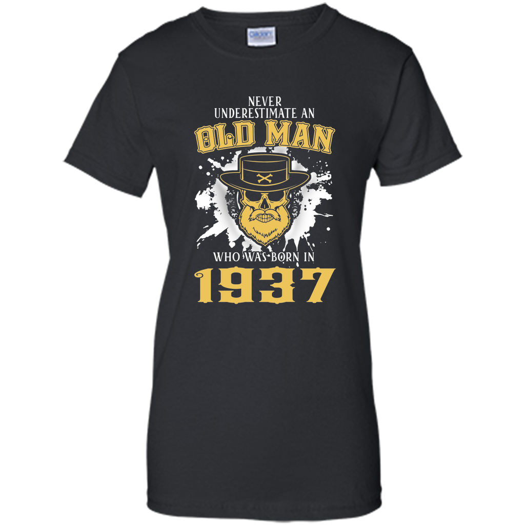 Men's 80th Birthday Gifts Old Man Who Was Born In 1937 T-Shirt