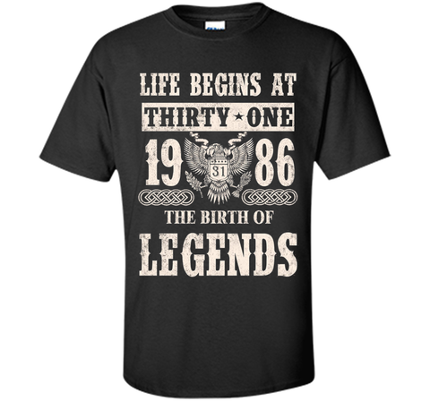 Life Begin At Thirty-One 1986 T Shirt