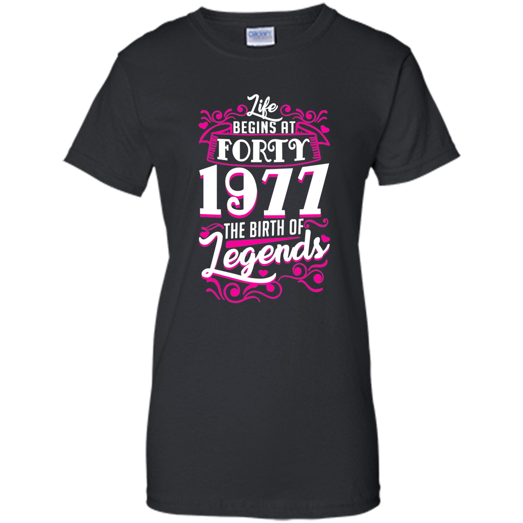 Happy 1977 My 40th Birthday Gift Ideas T shirt