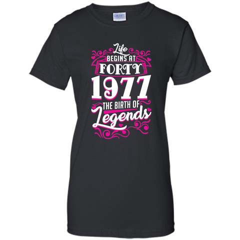 Happy 1977 My 40th Birthday Gift Ideas T shirt