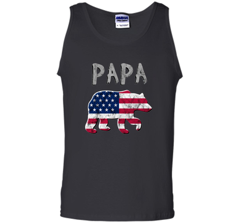 Bear USA Flag Shirt Patriotic Family 4th of July for Men