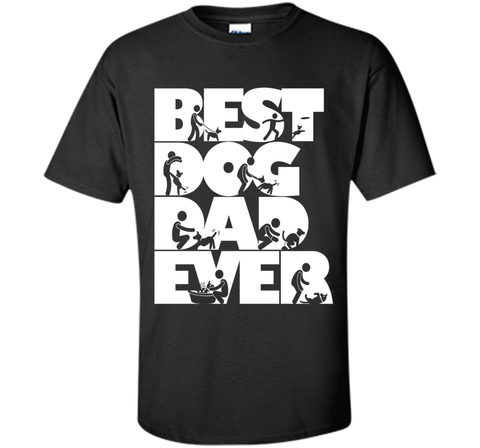 Men's Men's Funny Best Dog Dad Ever T-shirt Dog Lovers