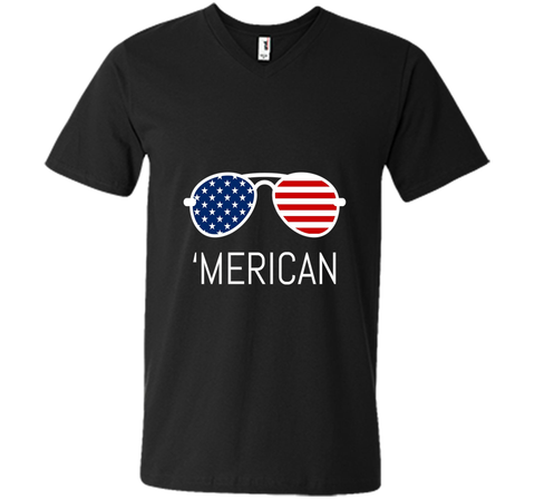 MERICAN Flag Sunglasses Tshirt For 4TH Of July