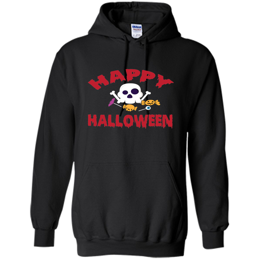 happy halloween, we are friendly friends Pullover Hoodie 8 oz