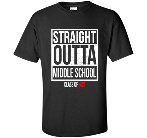 Straight Outta Middle School Graduation Gift T-Shirt