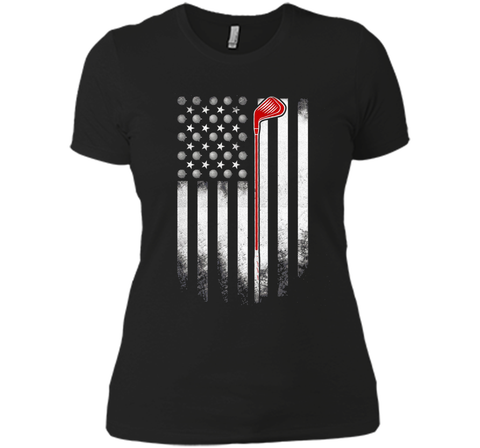 Golf American Flag T Shirt