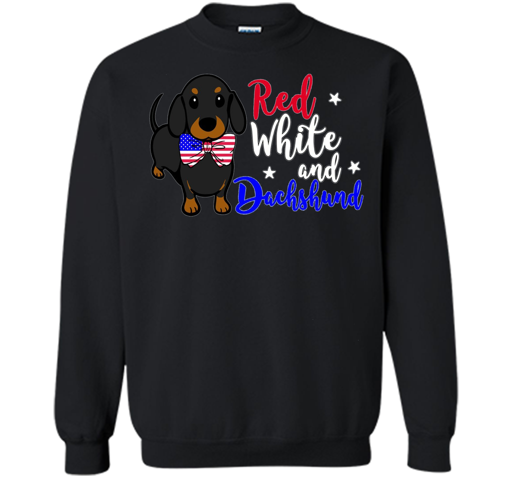 Red White and Dachshund Patriotic Dachshund lover T-Shirt