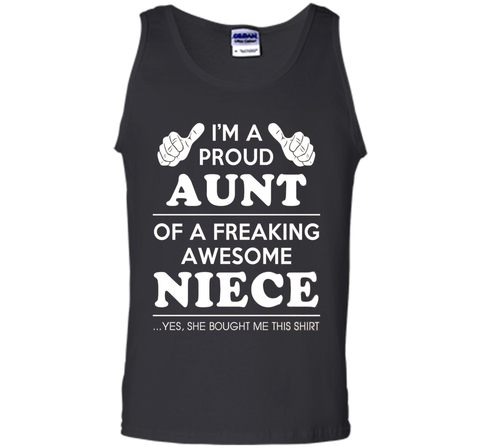 Light Color T-Shirt - Proud Aunt Of A Freaking Awesome Niece