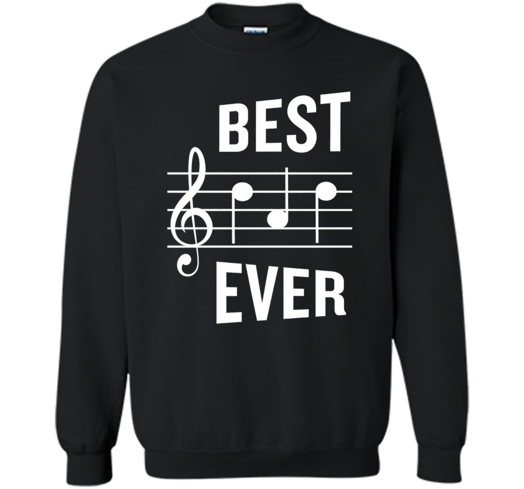 Best Dad Ever T-Shirt Funny Music Note Father's Gift