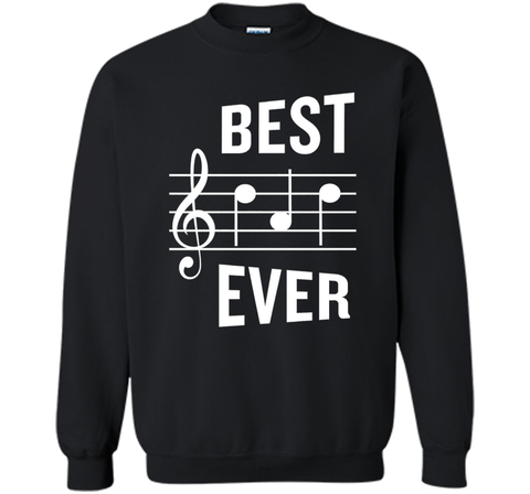 Best Dad Ever T-Shirt Funny Music Note Father's Gift