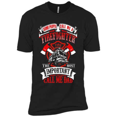 Mens Firefighter Dad Father's Day Gift for Fireman T Shirt