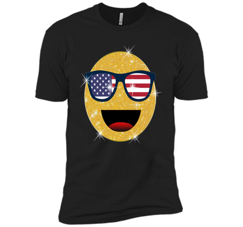 Emoji Shirts Funny 4th of July Sunglasses Emoji T-Shirt
