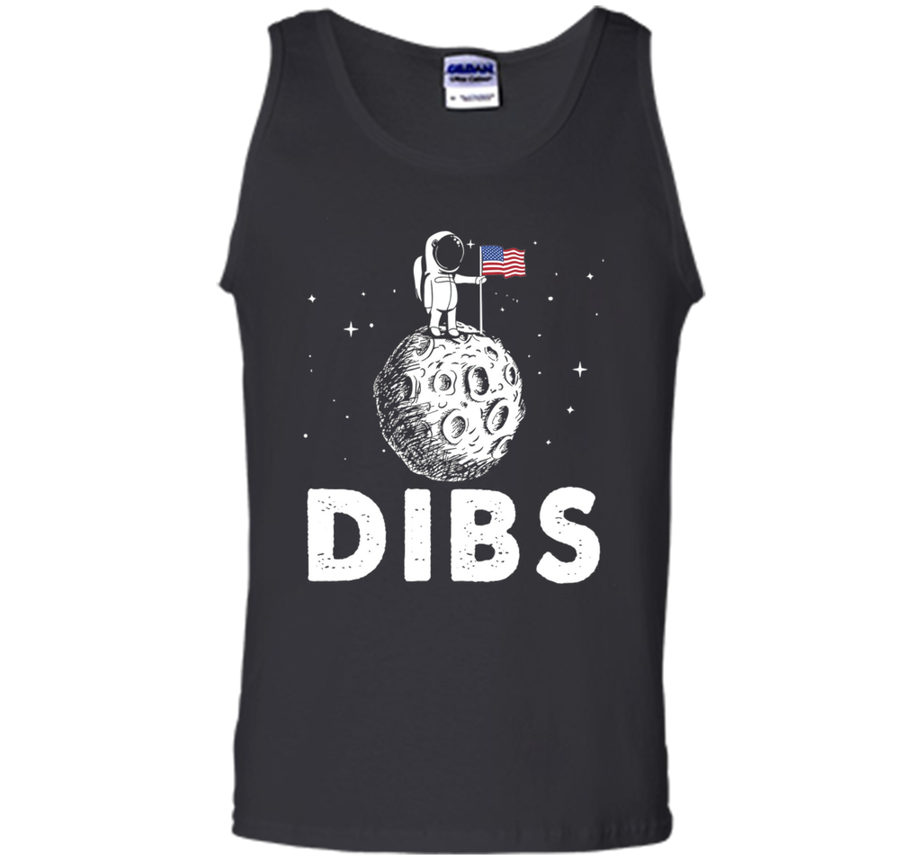 DIBS Flag On Moon Astronaut Space T-Shirt