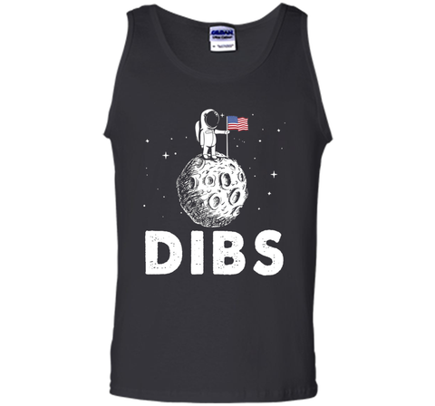 DIBS Flag On Moon Astronaut Space T-Shirt