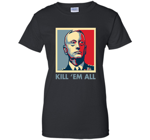 Kill 'Em All General Mad Dog Mattis Knifehands T-shirts
