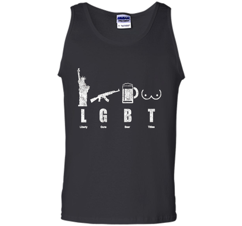 Liberty Gun Beer Funny America LGBT Hot T-Shirt