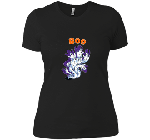 Boo Ghosts Halloween T shirt Next Level Ladies Boyfriend Tee