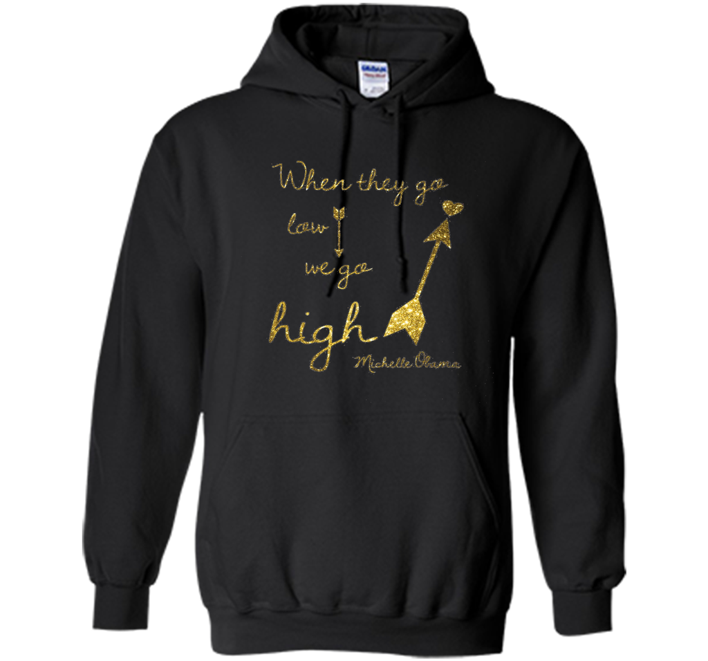 Quotes by Michelle Obama, When they go low, we go high arrow