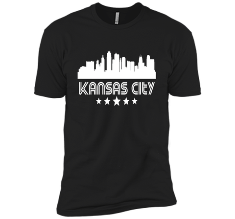 Kansas City Missouri Skyline Retro Style T-Shirt