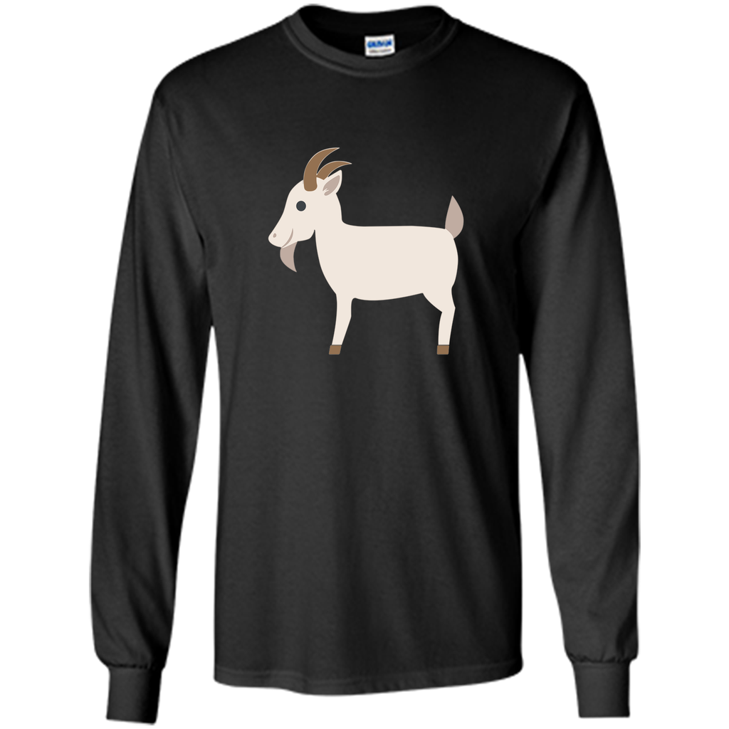 Goat Emoji T-Shirt Farm Animal Horns Tusks Pig Sheep Cow