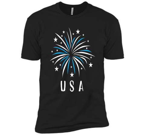 Fireworks USA Shirt 4th of July Clothing for Women Kids