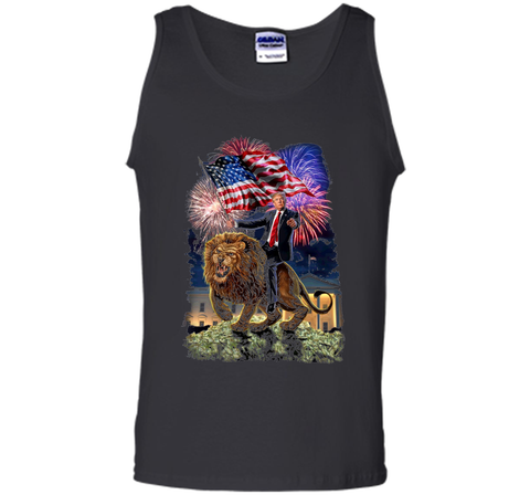 T-Shirt - Republican President Donald Trump Riding War Lion