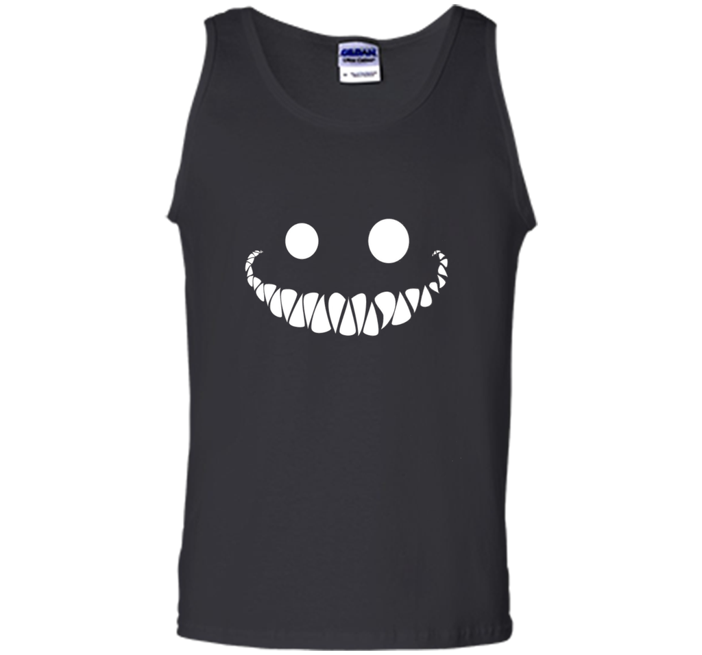 Halloween Cheshire Ghost Cat Smile Tank Top