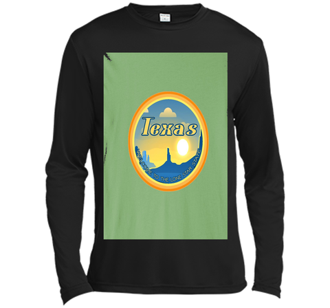 Texas Western Sunset Sunrise Retro Vintage Plateau T-Shirt