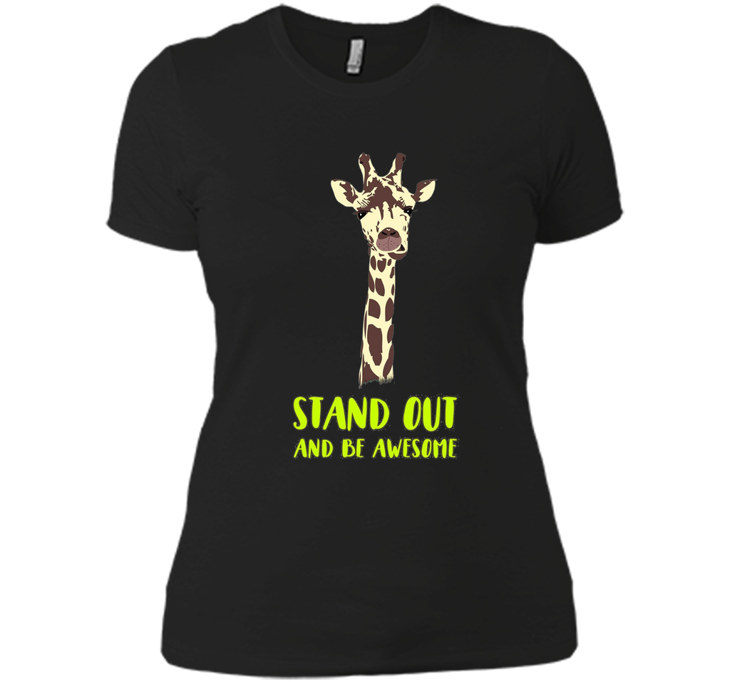 Giraffe stand out funny humor nerd geek hipster T-shirt