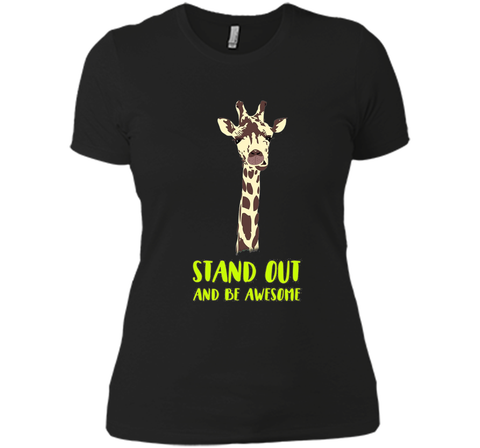 Giraffe stand out funny humor nerd geek hipster T-shirt