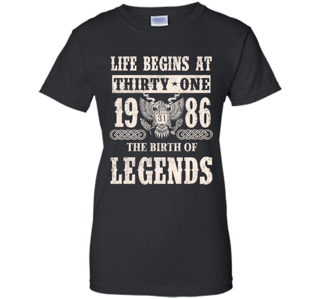 Life Begin At Thirty-One 1986 T Shirt