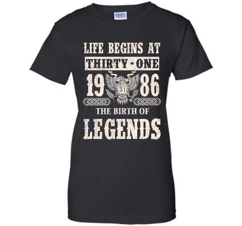 Life Begin At Thirty-One 1986 T Shirt
