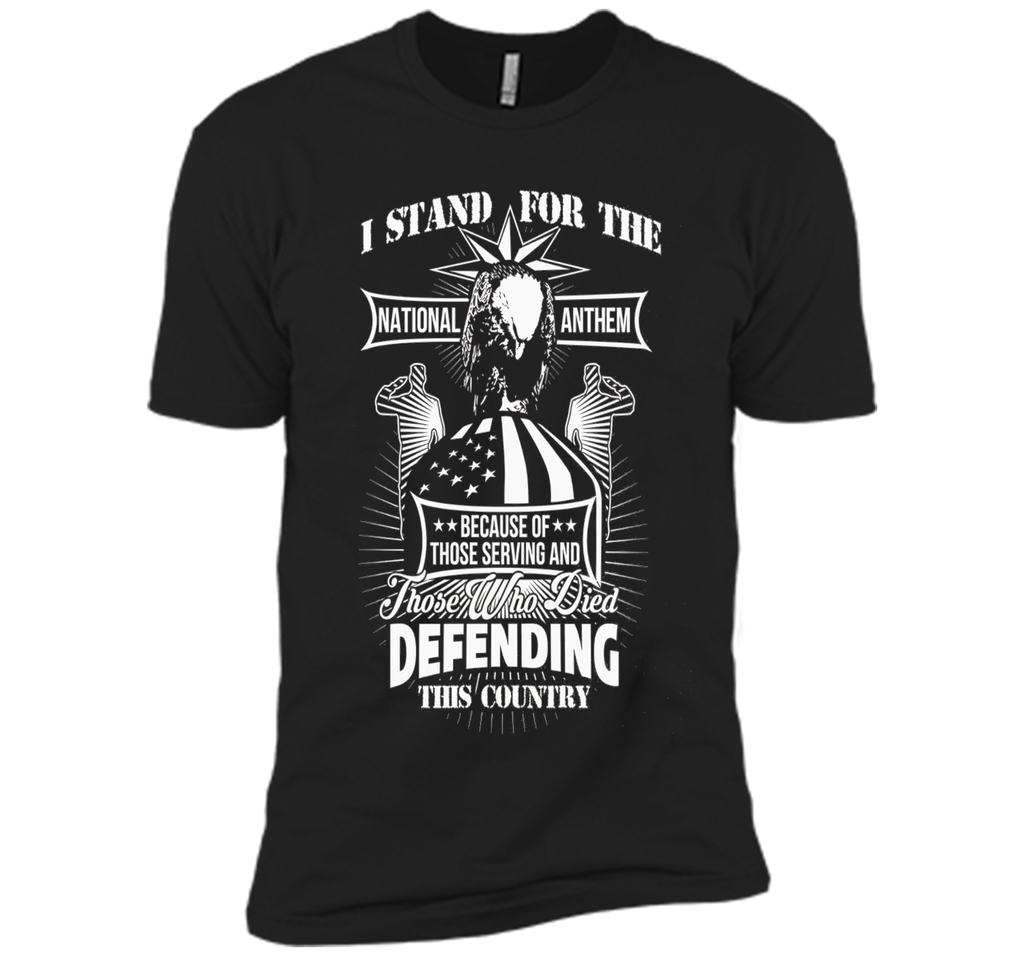 I Stand For The National Anthem veteran t shirts
