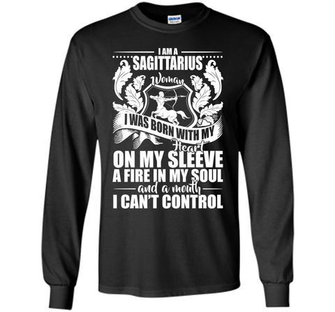I'm A Sagittarius Woman With My Heart On My Sleeve T-shirt