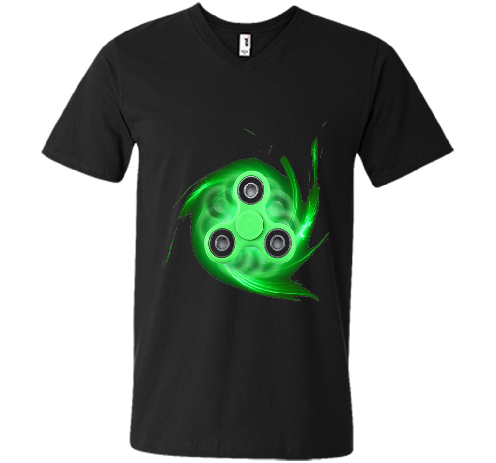 Spin Storm Fidget Toy Hand Spinner T-Shirt Green Spinner Tee
