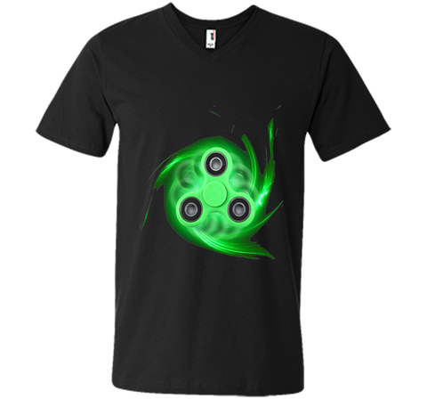 Spin Storm Fidget Toy Hand Spinner T-Shirt Green Spinner Tee