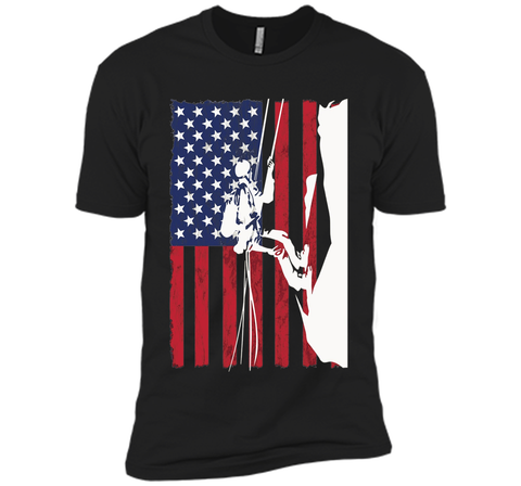Climbing Patriotic Climber T Shirt