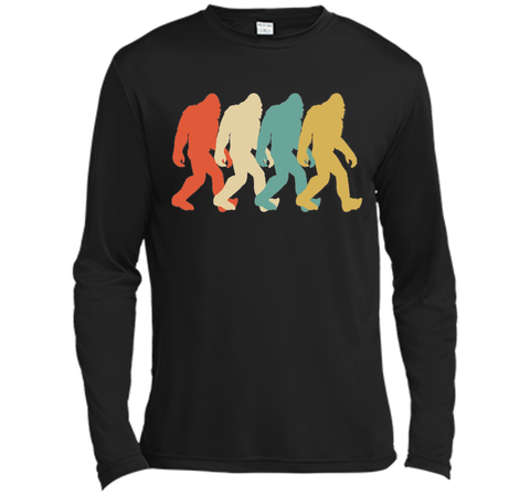 Bigfoot Silhouette Retro Pop Art Sasquatch Graphic T-Shirt