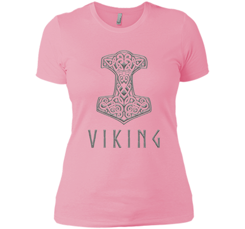 Thor's Hammer Mjolnir and Viking Silver T-Shirt
