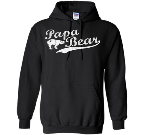 Men's Papa Bear T Shirt Father's Day Dad Gift
