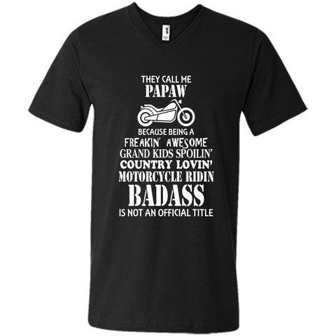 Men's They Call Me Papaw Motorcycle Biker Shirt Great Gift