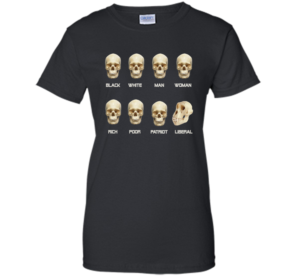 Black White Man Woman Rich Poor Patriot Liberal T-Shirt
