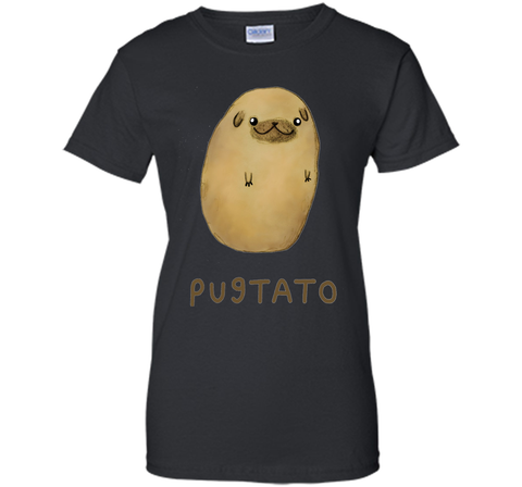 Funny Cute Dog Pug Potato T-Shirt