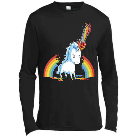 rainbow chainsaw massacre-lovely unicorn t shirt