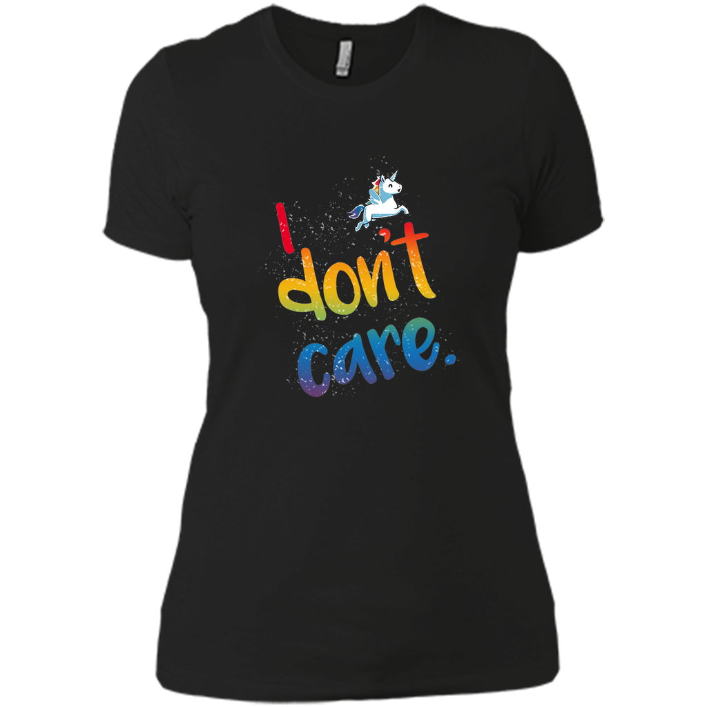 I don't care! lovely unicorn t shirt