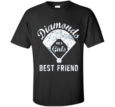 Diamonds are a Girl's Best Friend T Shirt, Softball Mom Gift