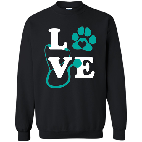 love veterinary medicine shirt cute letters pawprint gift