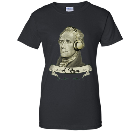 Hamilton Listening to Music T-shirt - Funny Headphones Tee